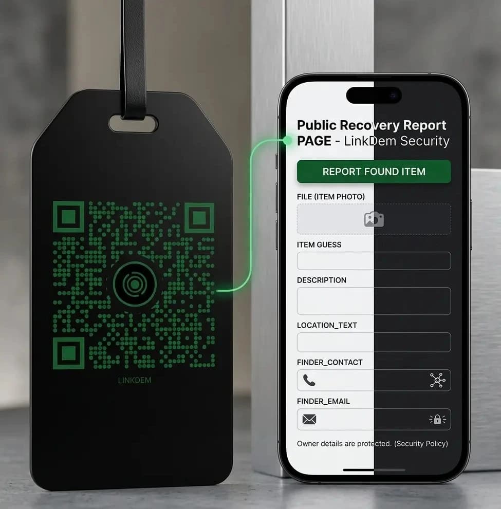 Smartphone generating secure QR code